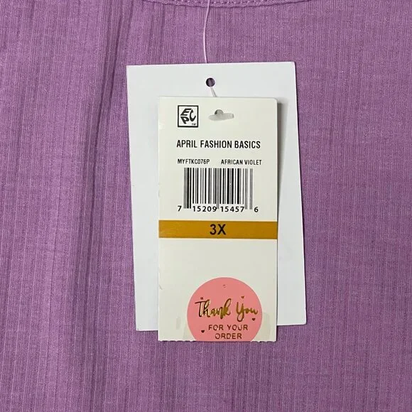 Love, Fire Trendy Plus Size Side Rushed Drawstring Tank, Size 3X, New - Picture 8 of 9